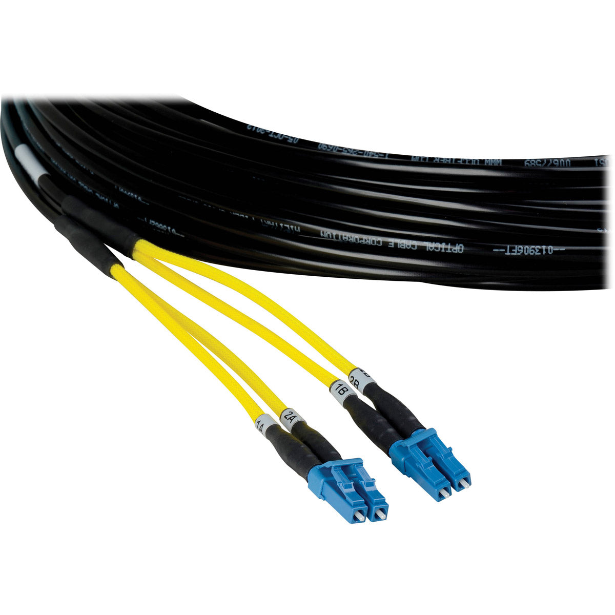 Multi-Mode 2 LC Fiber Optic Cable with TotalWire Technology