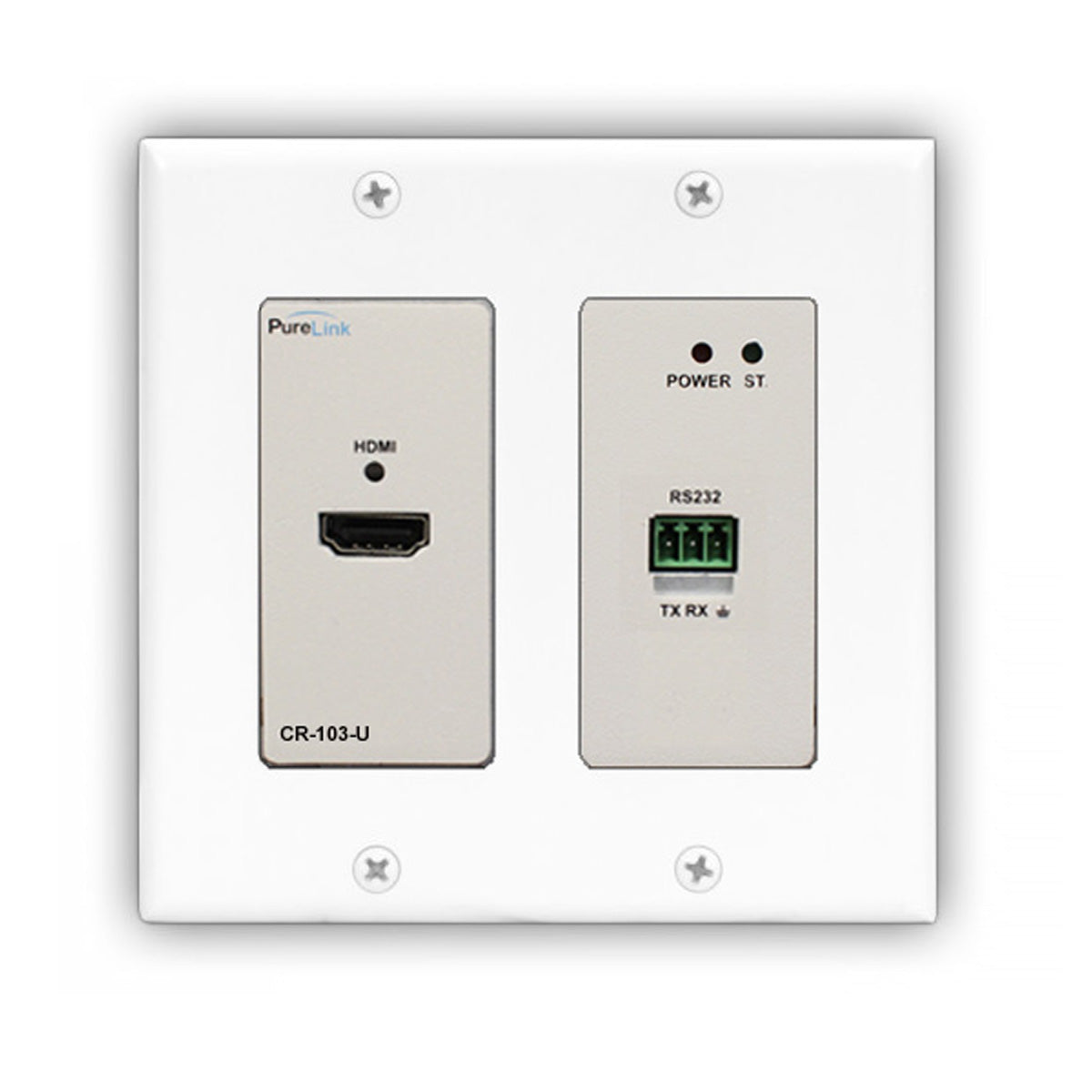 4K HDMI over HDBaseT Wall Plate Receiver