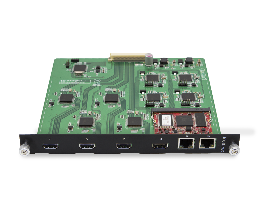 4K60 Dante Audio with HDMI 2.0 Output Card for Media Axis™