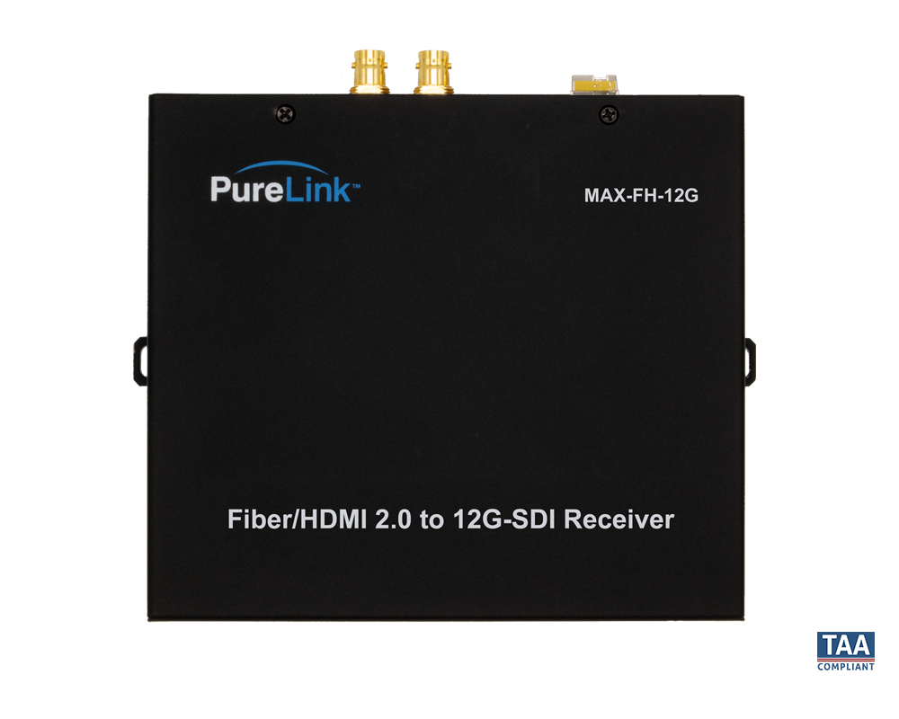 Fiber/HDMI 2.0 to 12G-SDI Extender - Receiver