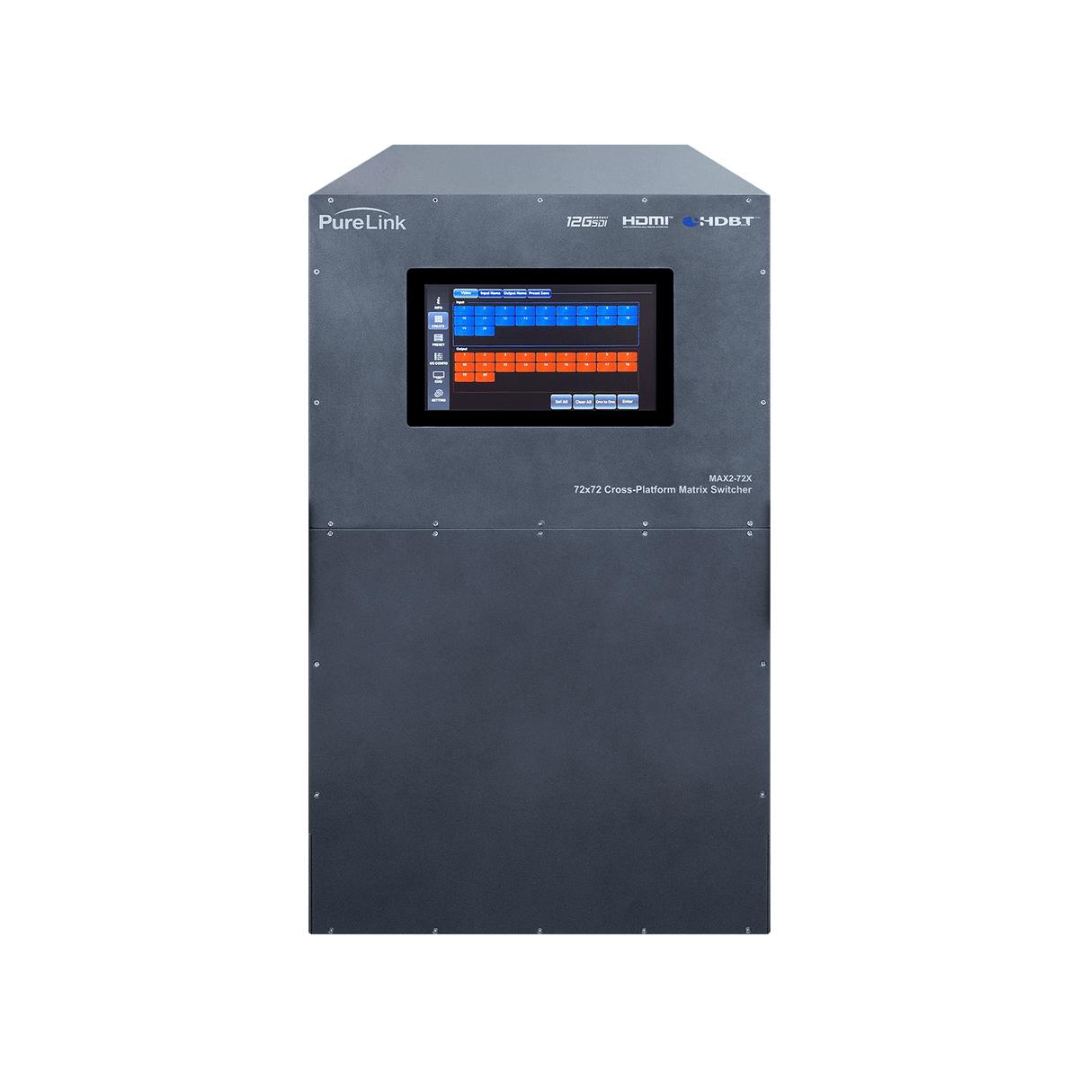 72×72 Media Axis 2™ 4K60 Cross Platform Matrix Switcher Frame with PoH