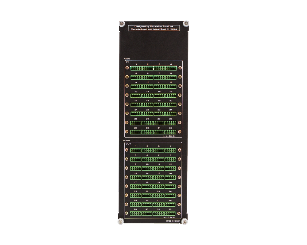 32×32 Balanced/Unbalanced Audio Matrix Switcher for PureMedia PM-32X