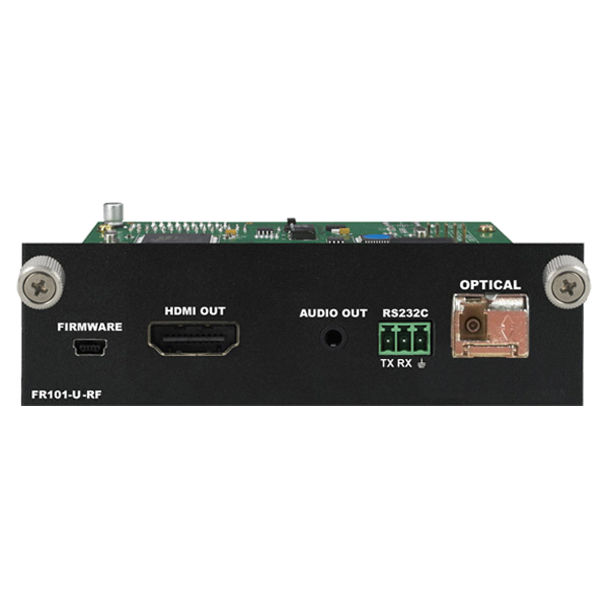4K 1LC Fiber Optic to HDMI Receiver with RS-232