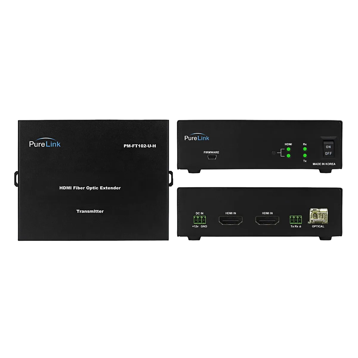 PureMedia (2) HDMI to Fiber Optic (1 LC) Extender Transmitter