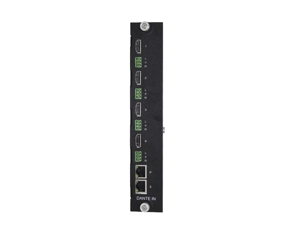 4K Dante Audio with HDMI Input Card for PM Switchers
