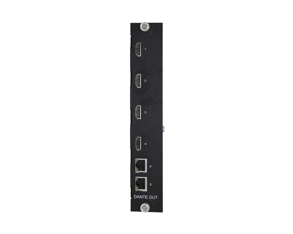 4K Dante Audio with HDMI Output Card for PM Switchers
