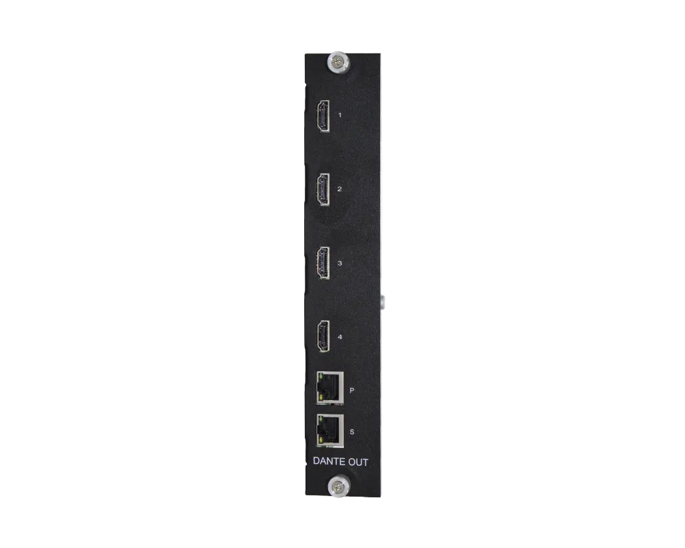 4K Dante Audio with HDMI Output Card for PM Switchers