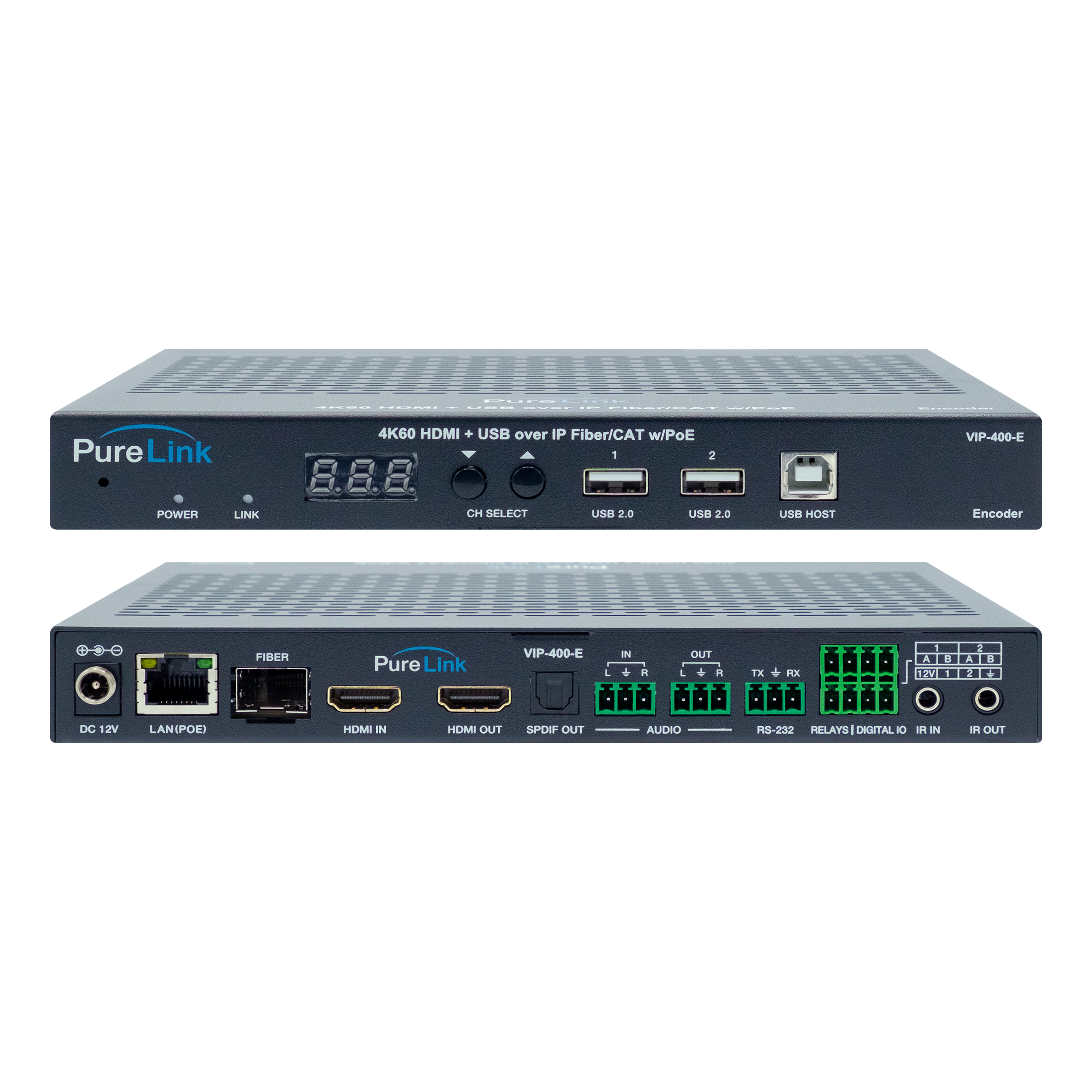 4K60 HDMI & USB/KM CAT and Fiber - AV over IP Encoder