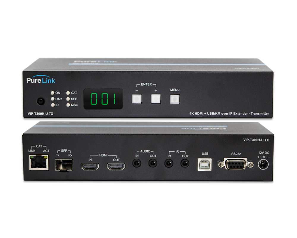 Ultra HD 4K HDMI & USB/KM over IP CAT/Fiber Extension System