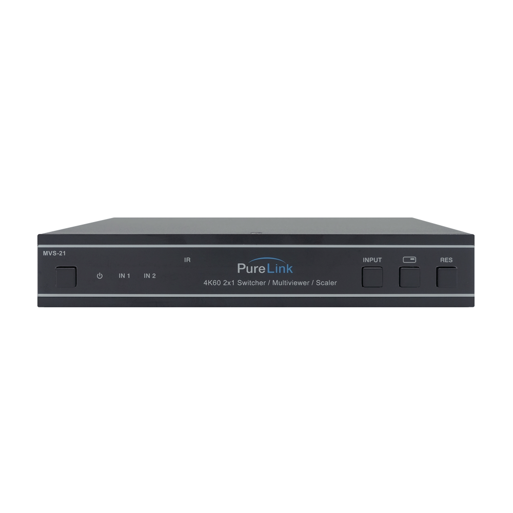 4K60 HDMI 2×1 Switch with Motore Up/Down Scaling, Audio De-Embed, and Multiview