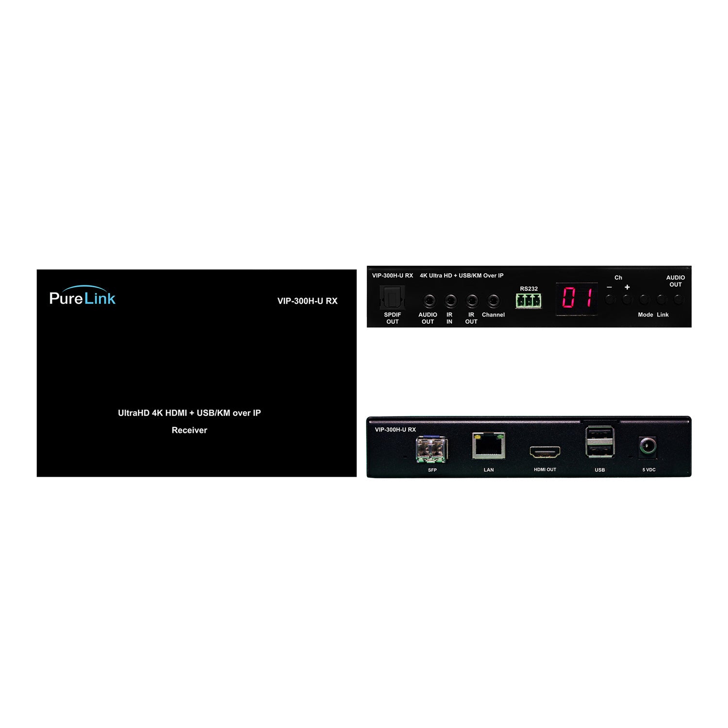 Ultra HD 4K HDMI & USB/KM over IP CAT/Fiber Extension System