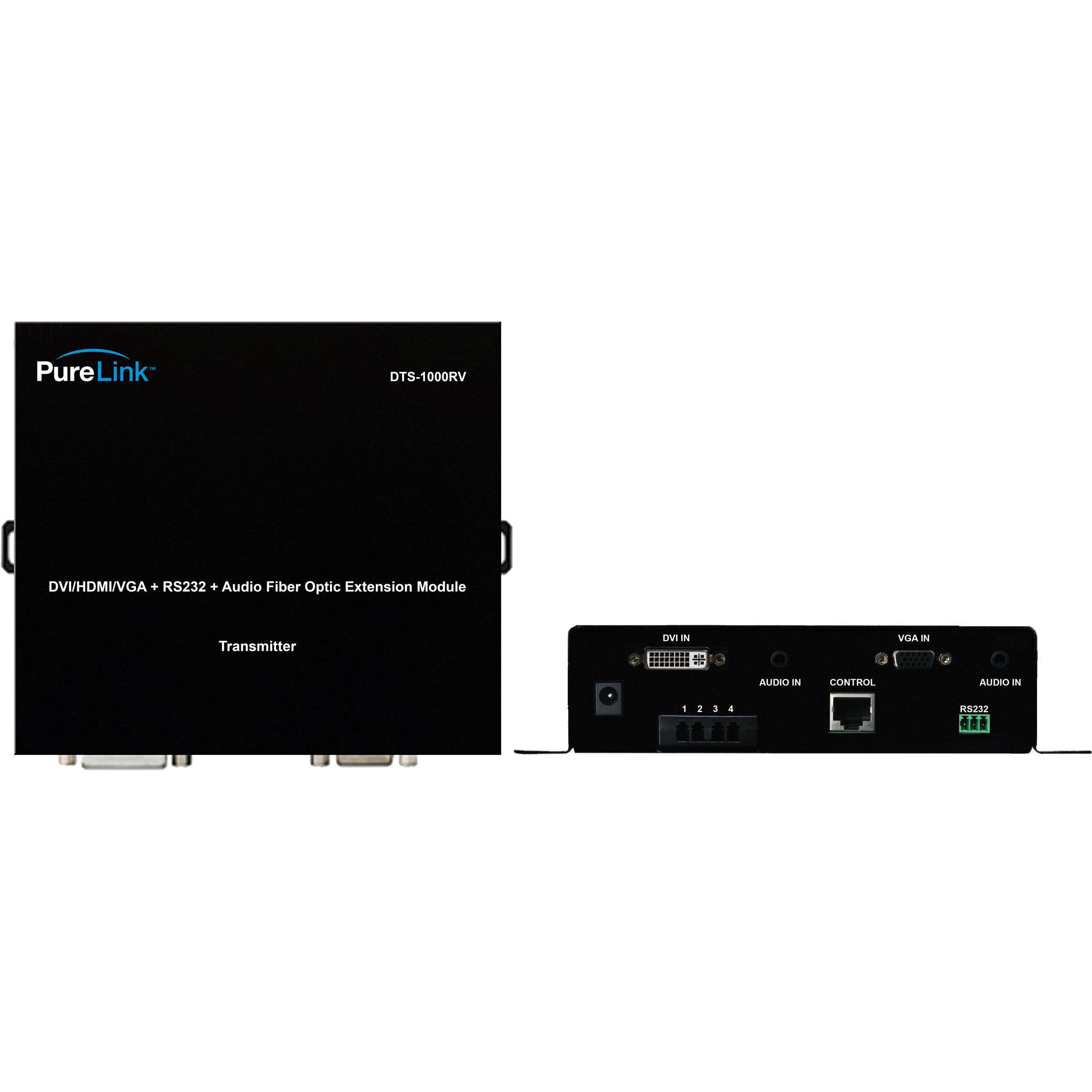 DVI/VGA to 4LC Fiber Extender - Transmitter