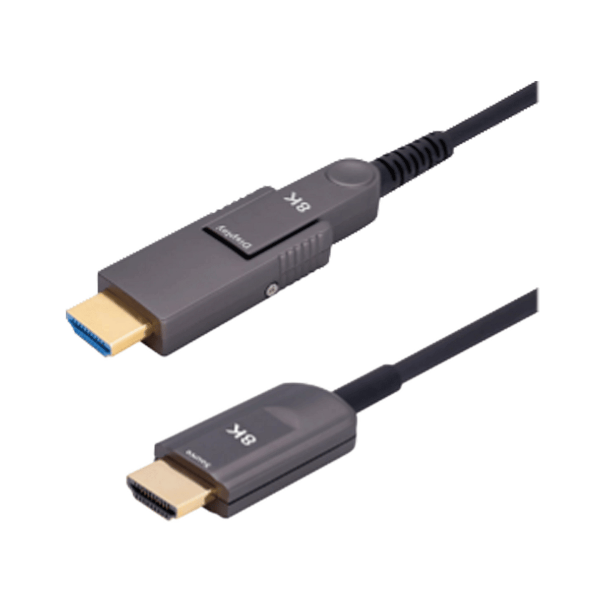 HDMI 2.1 over Detachable Fiber Cable