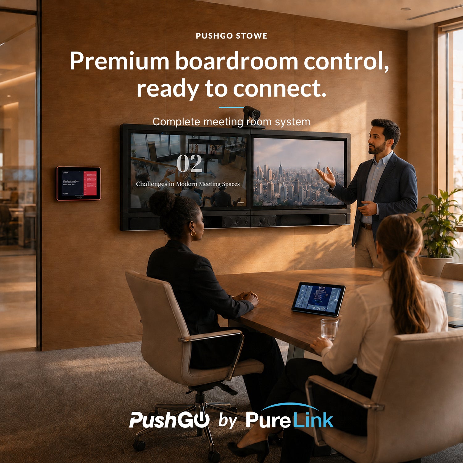 PushGo Stowe – Premium Plug-and-Play Meeting System