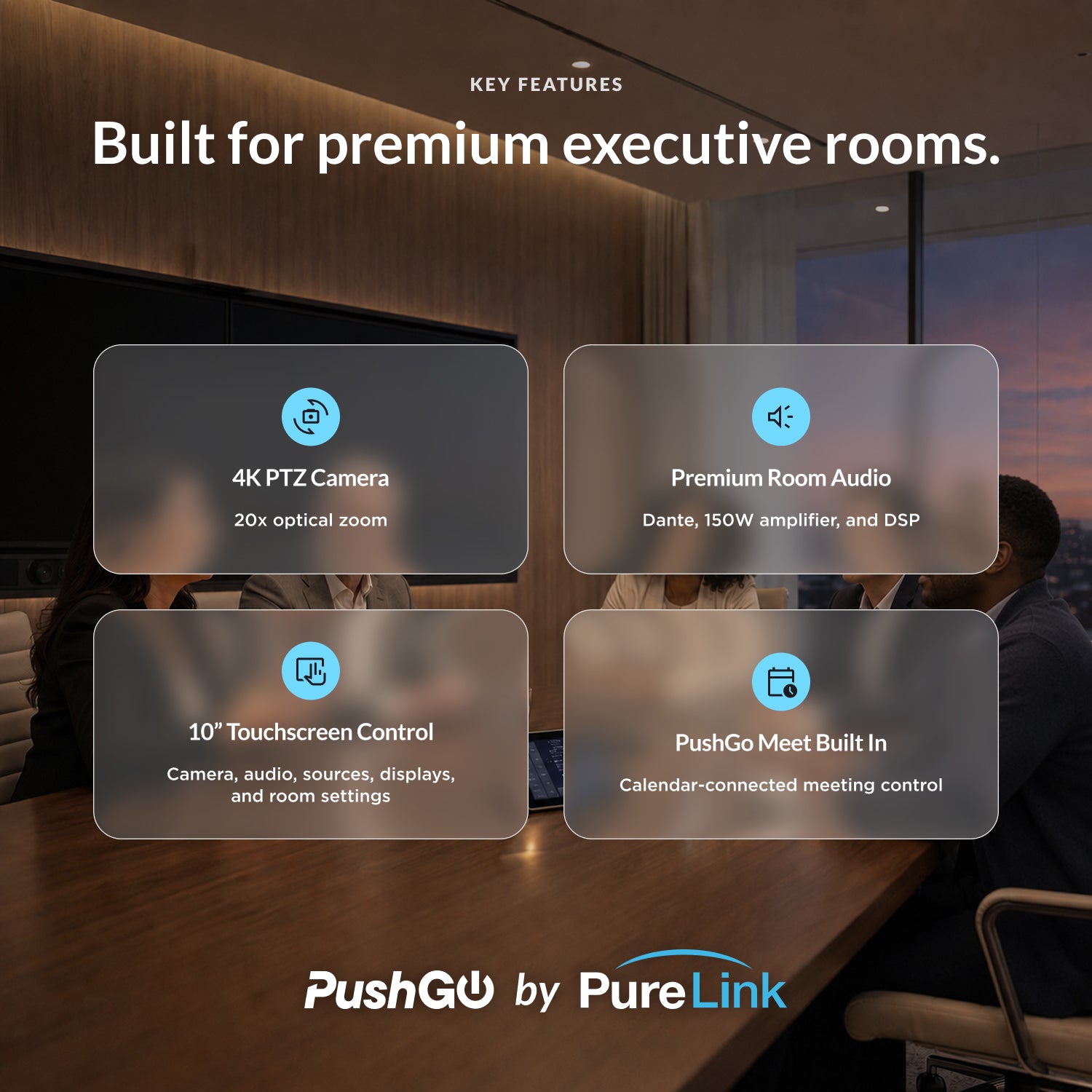 PushGo Stowe – Premium Plug-and-Play Meeting System