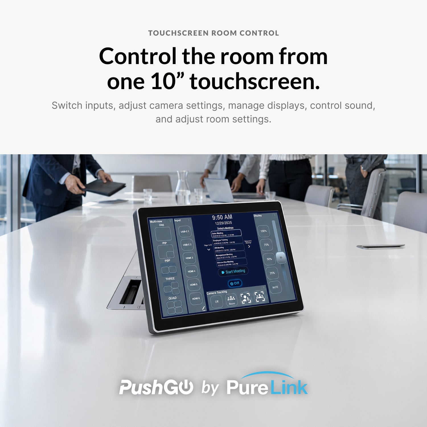 PushGo Stowe – Premium Plug-and-Play Meeting System