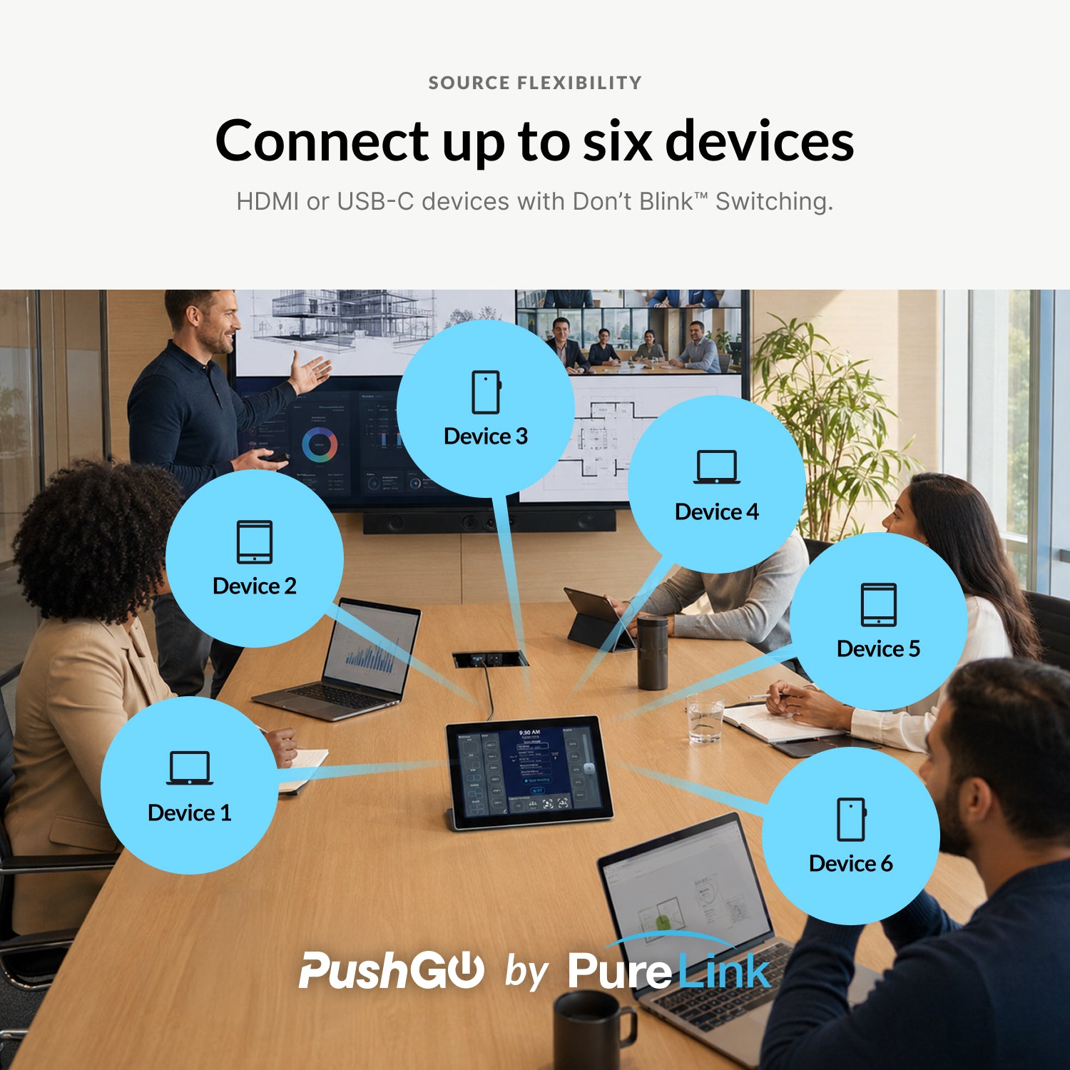 PushGo Stowe – Premium Plug-and-Play Meeting System