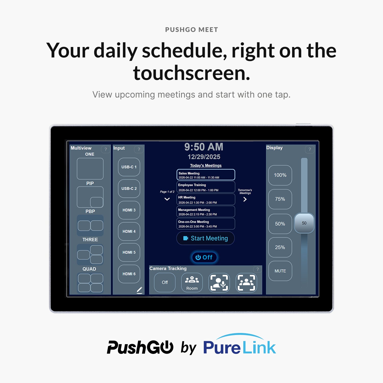 PushGo Stowe – Premium Plug-and-Play Meeting System