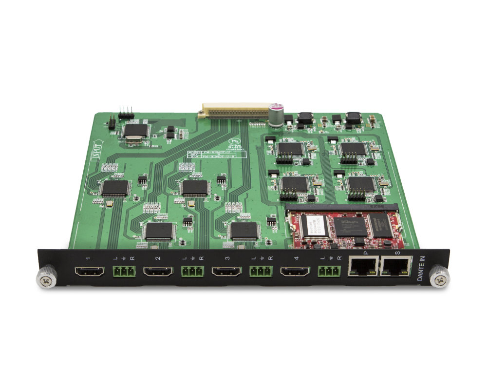 4K60 Dante Audio with HDMI 2.0 Input Card for Media Axis™
