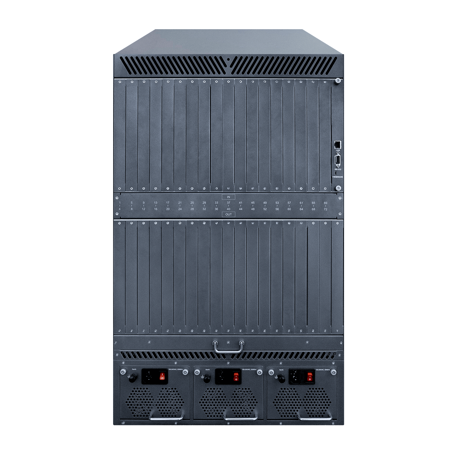 72×72 Media Axis 2™ 4K60 Cross Platform Matrix Switcher Frame with PoH