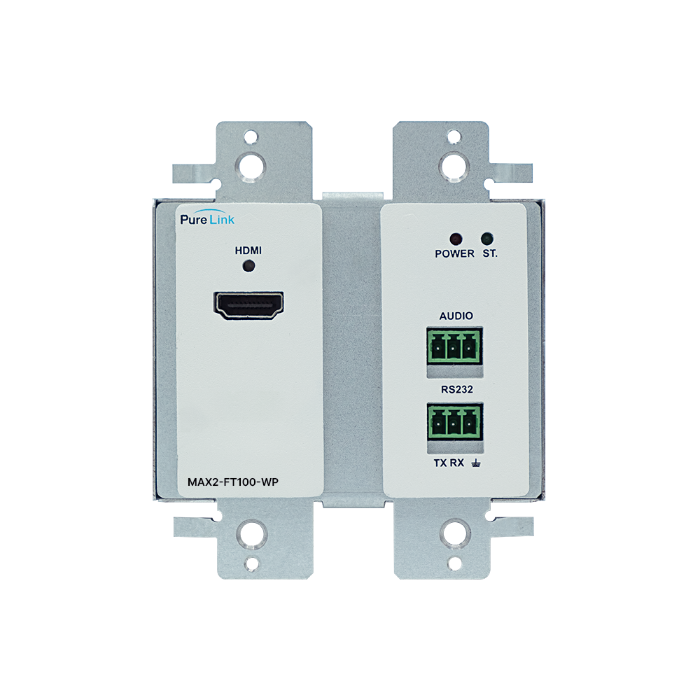 4K60 HDMI™ to Fiber 2 Gang In-wall Transmitter for Media Axis™ 2