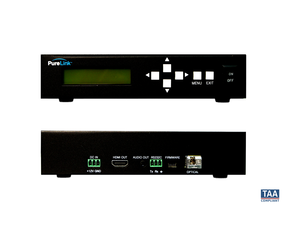 4K60 HDMI 2.0 over Fiber Extender – Receiver