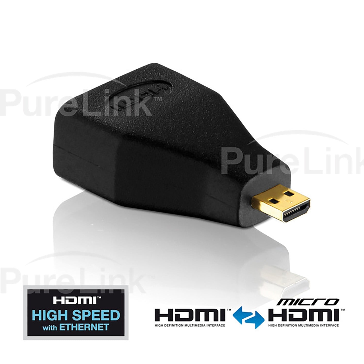 PureInstall High-Speed Micro HDMI Male to HDMI Female Adapter with TotalWire Technology