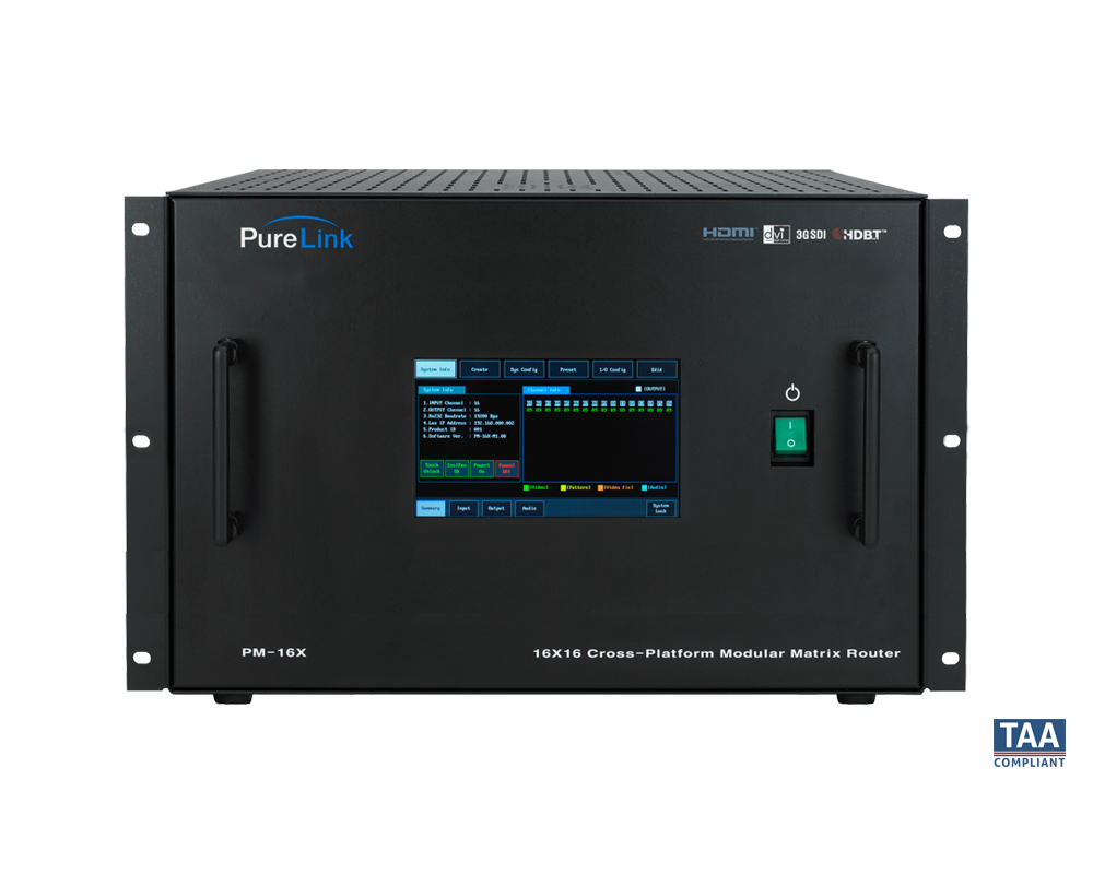16×16 PureMedia™ Matrix Switcher