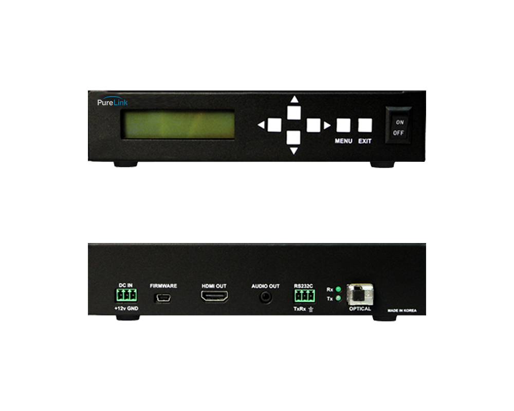 HDMI over 1 LC Fiber Receiver with Scaling