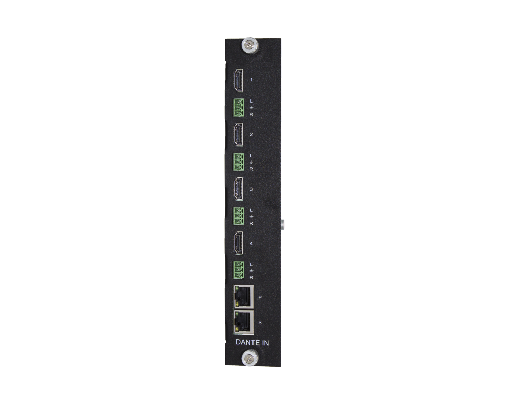 4K Dante Audio with HDMI Input Card for PM Switchers