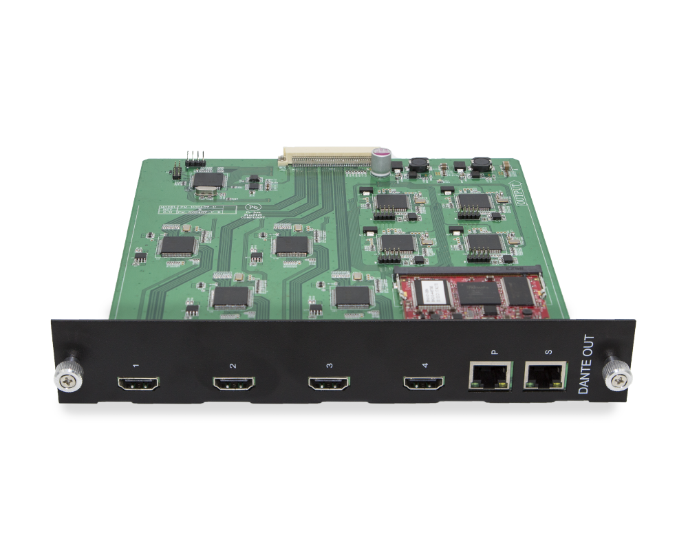 4K Dante Audio with HDMI Output Card for PM Switchers