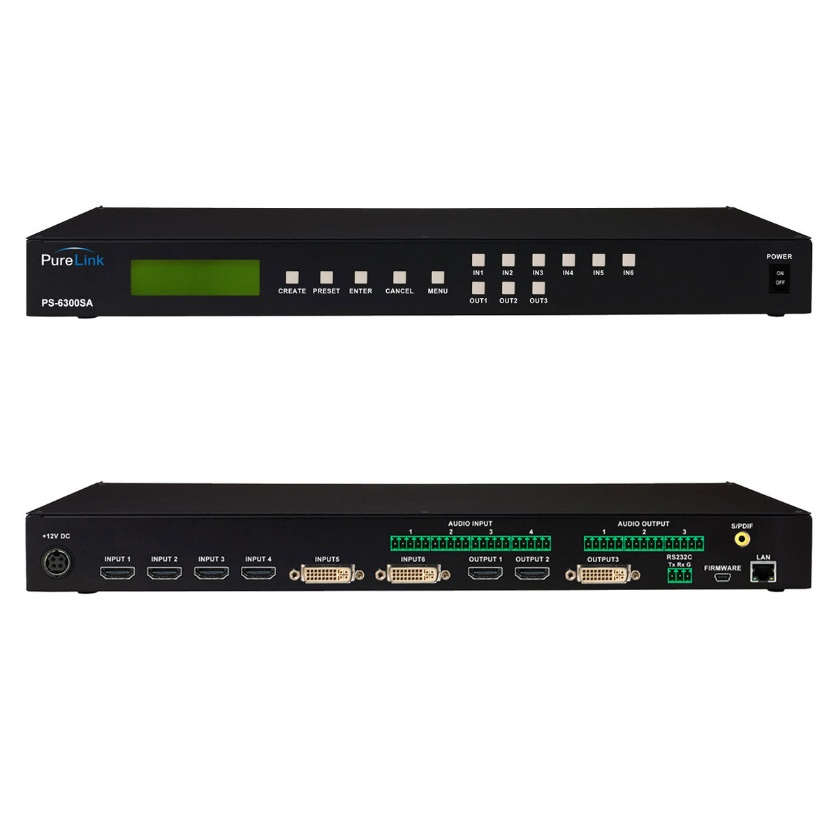 6×3 Presentation Switcher with Auto-Scaling