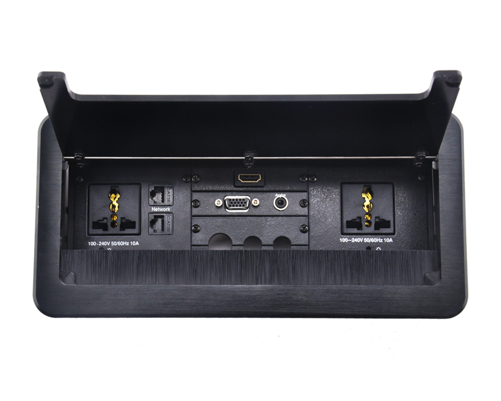Table Mount Cable Management System - 12 Space
