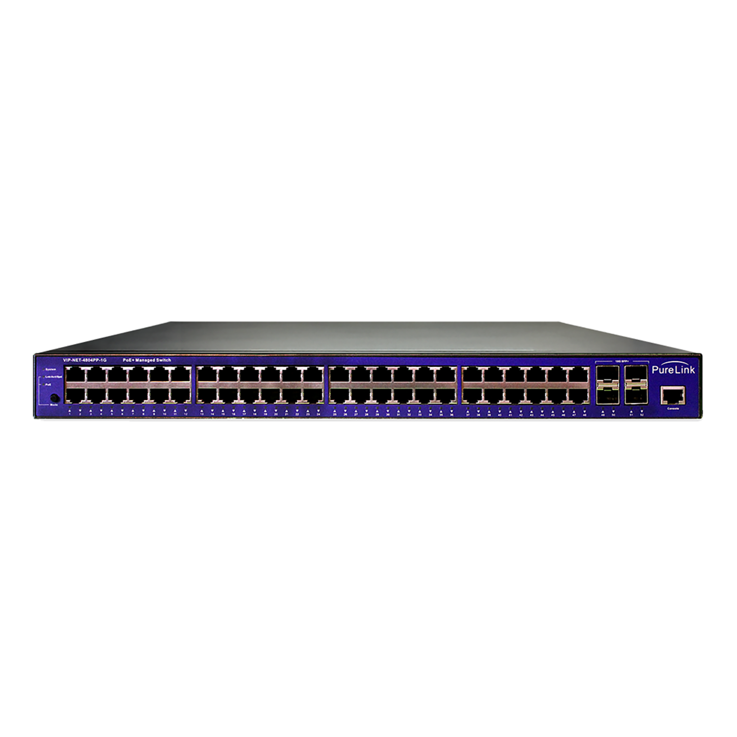 1G Media Hub – 48 Port 1000Base-T, 4 Port 1000Base-X SFP with POE+