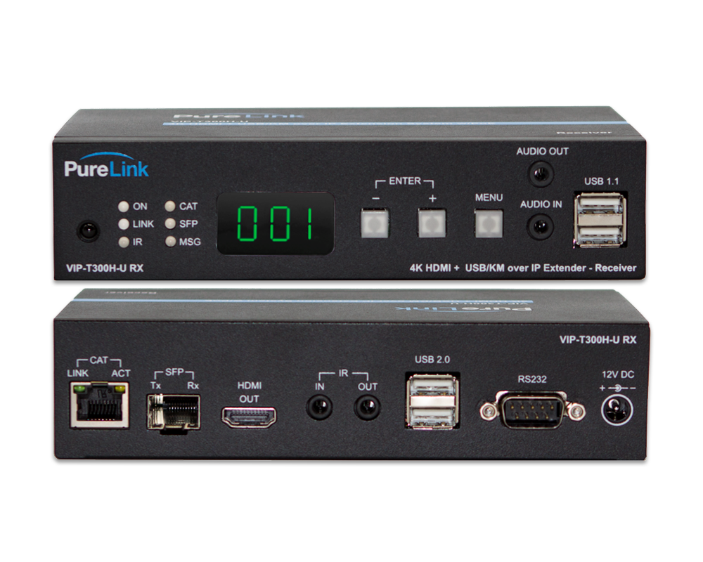 Ultra HD 4K HDMI & USB/KM over IP CAT/Fiber Extension System