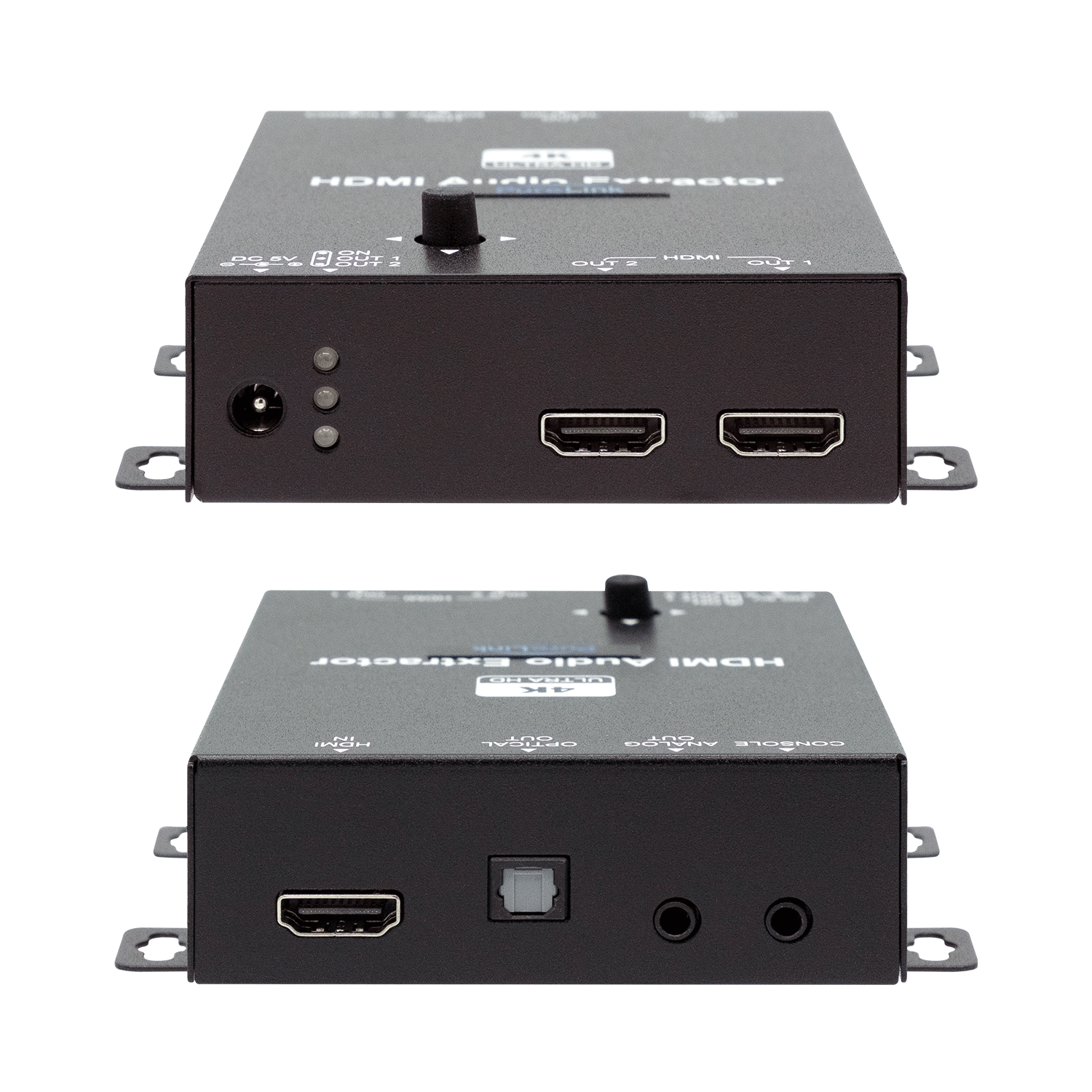 4K60 HDMI 1×2 DA with Audio Extraction & Scaling