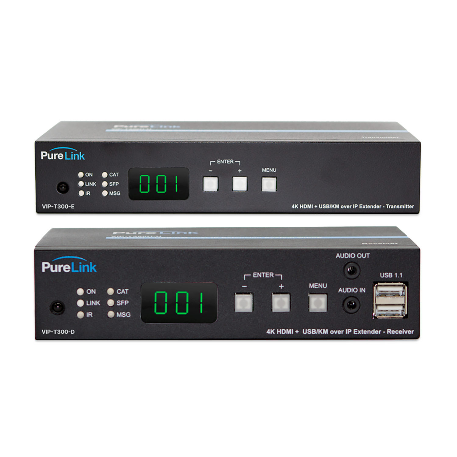 Ultra HD 4K HDMI & USB/KM over IP CAT/Fiber Extension System
