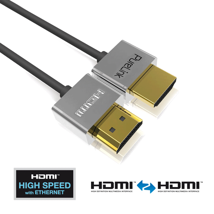 ProSpeed Super-Thin HDMI Cable with TotalWire Technology - Gray