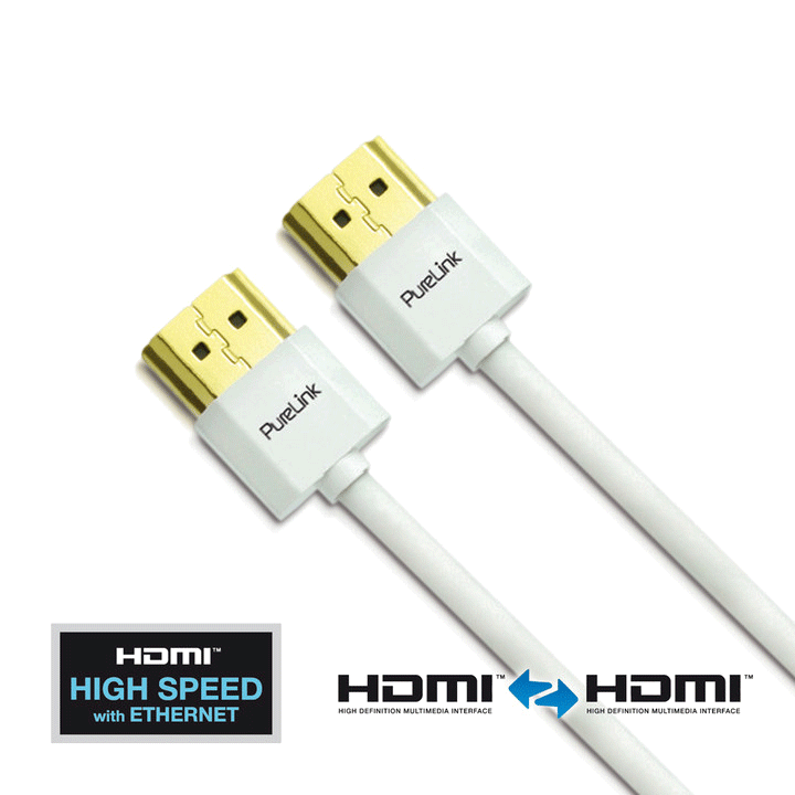 ProSpeed Super Thin HDMI Cable with TotalWire Technology - White