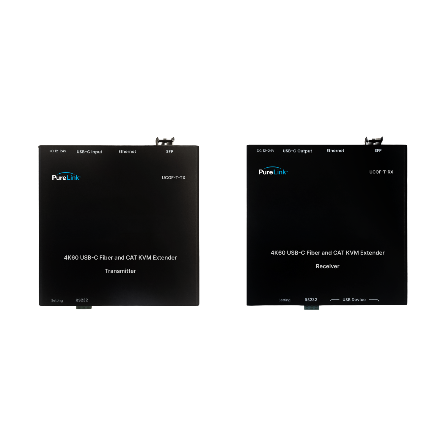 4K60 USB-C KVM Extender over CAT or Fiber with 100W PD