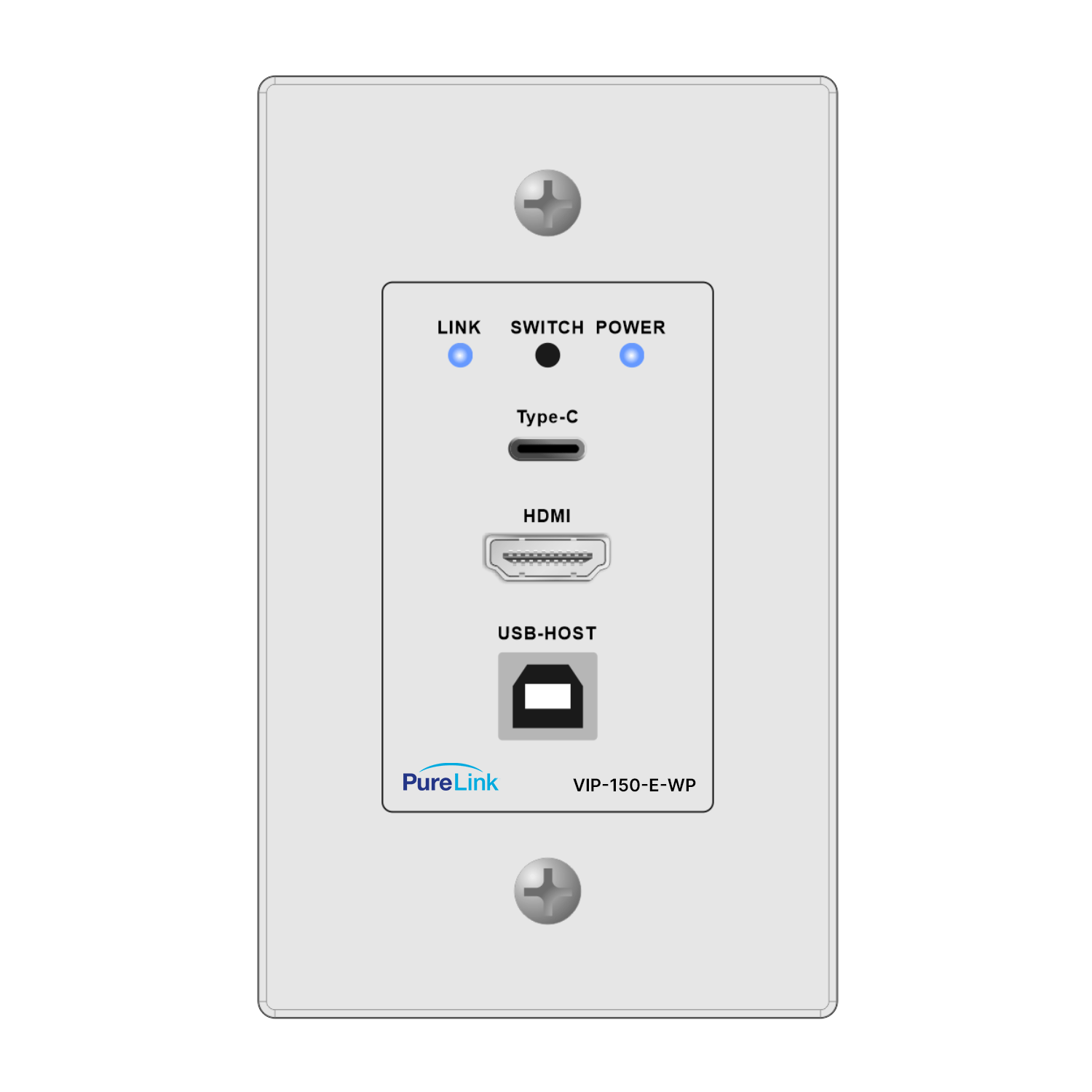 Full HD HDMI & USB/KVM over IP with PoE & MultiView – USB-C / HDMI Wallplate Encoder