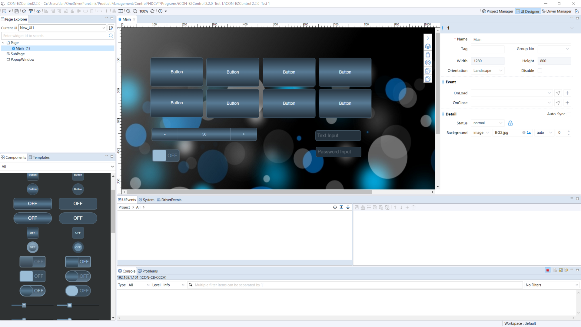 iCON EZControl™ Software Platform