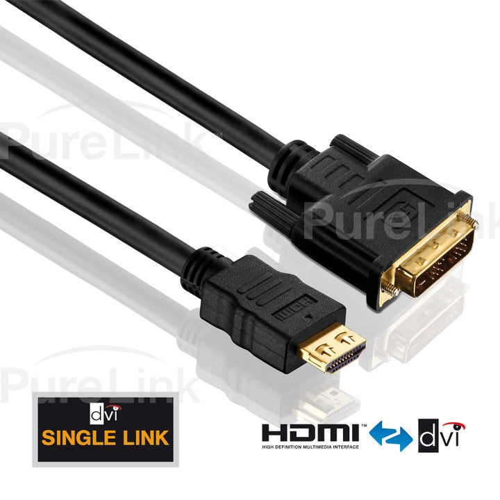 PureInstall HDMI to DVI Cable with TotalWire Technology