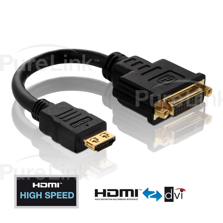 Câble High Speed HDMI – HDMI A mâle vers DVI mâle